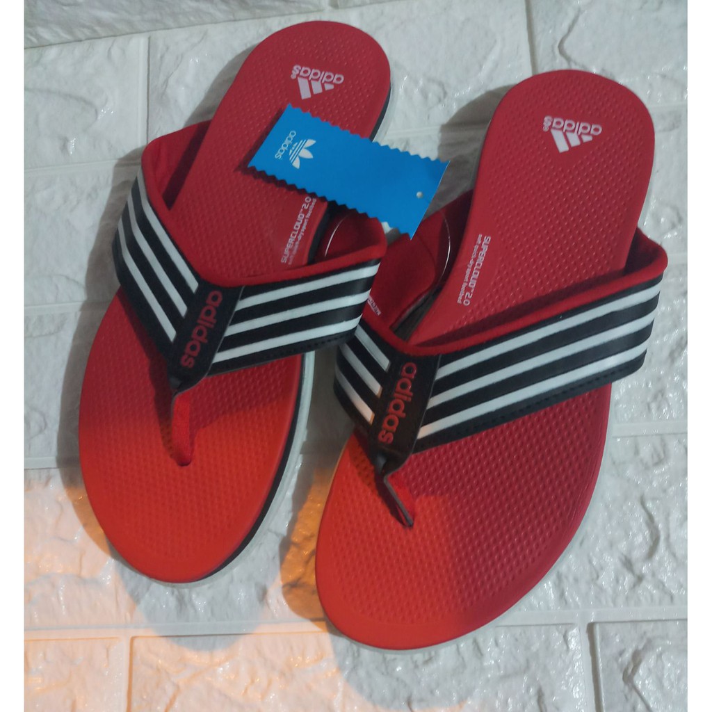 adidas sandal red