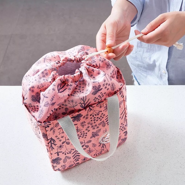 Korean Thermal Bag Insulated Lunch Bag Warm Cooler Bag Floral Daisy