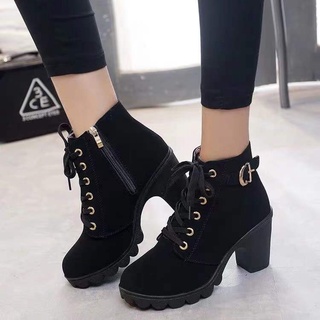 black kpop boots