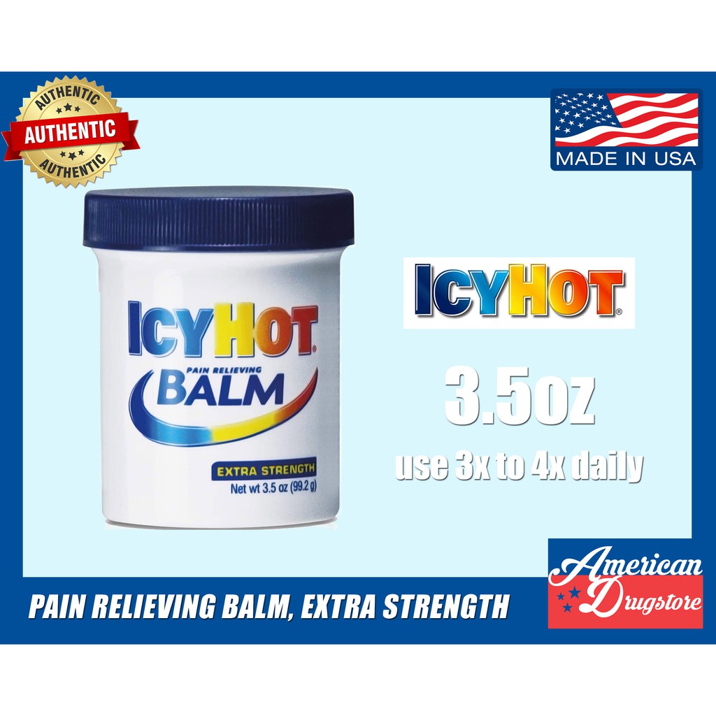 Icy Hot Extra Strength Pain Relieving Balm for Back Pain, Shoulder Pain