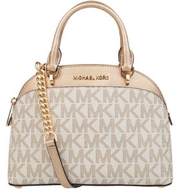 mk white tote