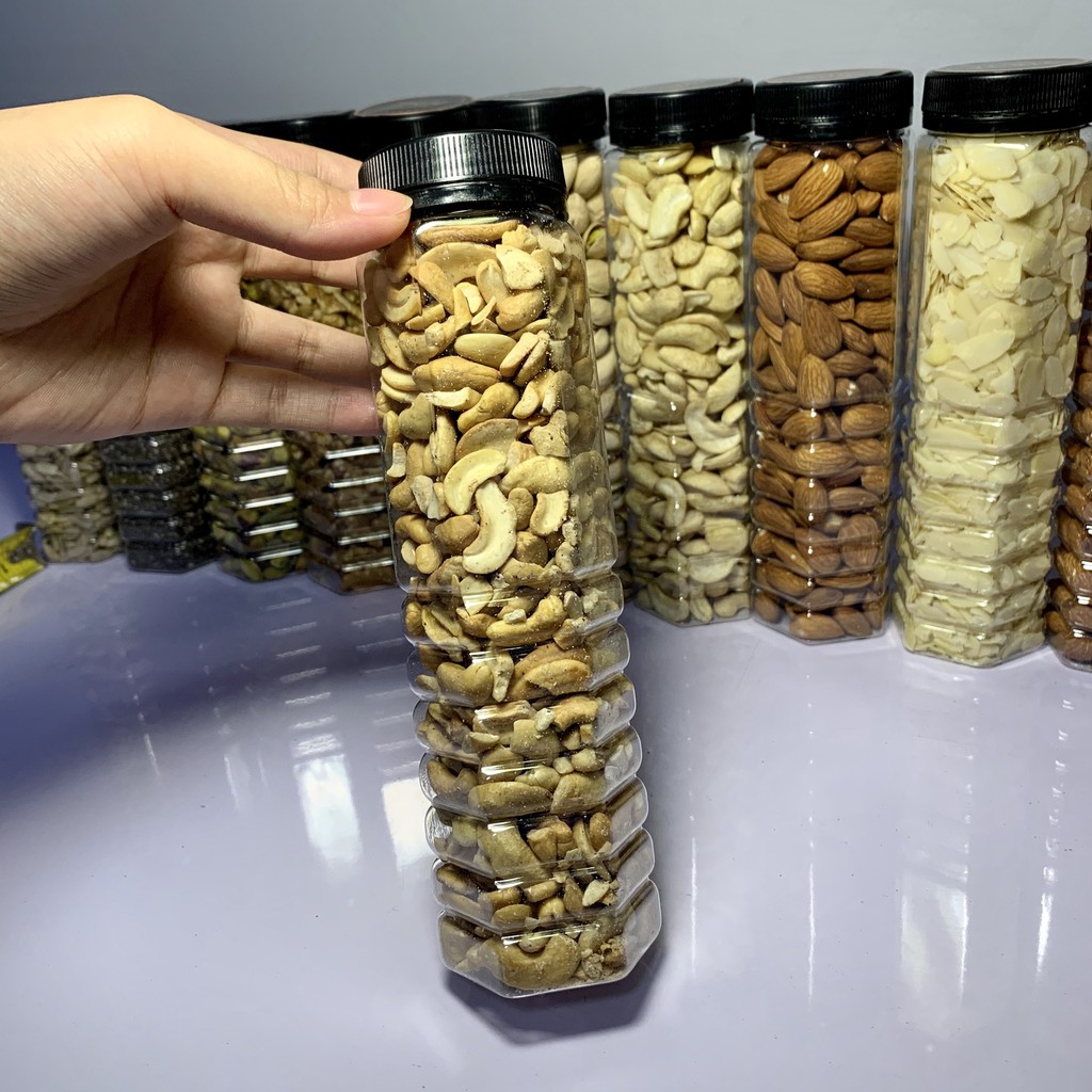 Roasted cashew nuts in a bottle ideal for gift imported from