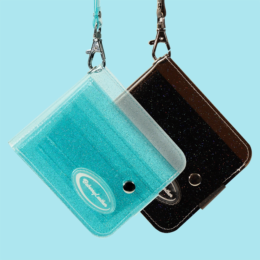 Cute Laser Mini Coin Korean Version PVC Card Wallet Transparent Coin