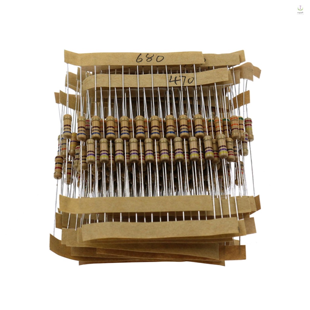 [colo] 300PCS 30 Values 1/2W Carbon Film Resistors Kit 5 Metal