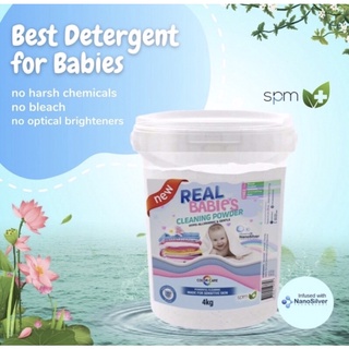 REAL Babies Detergent Powder 4kg Bucket with Scoop