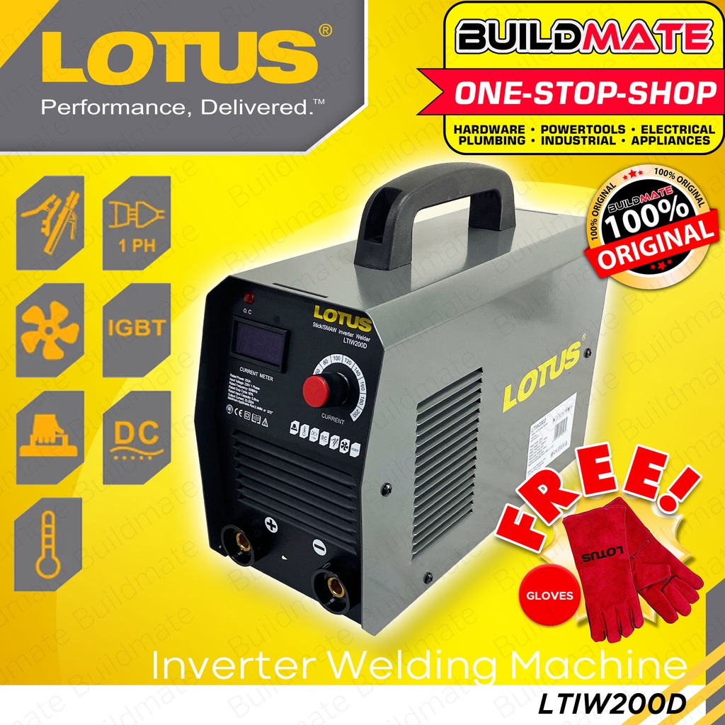 LOTUS INDUSTRIAL HEAVY DUTY Arc Inverter Welding Machine 200A LTIW200D