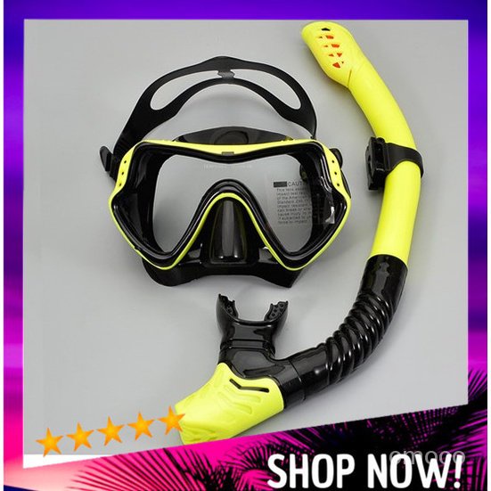 COD Professional Silicone Scuba Dive Mask Snorkel Set Use for Swimming ...