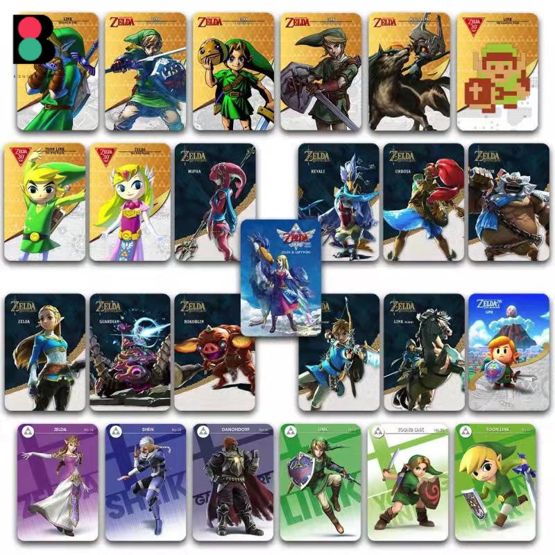 25PCS Full Set Zelda Amiibo Card NFC Tag Cards The Legend of Zelda