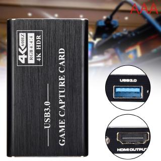 4k Hdmi To Usb 3 0 Video Capture Card Hd Video Dongle For Obs Game Live Stream Mic Input Shopee Philippines