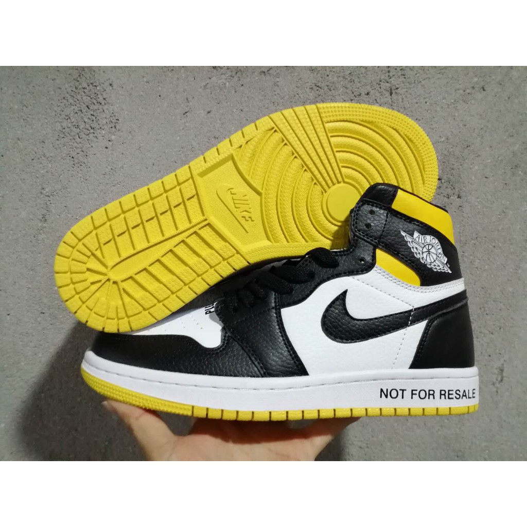 jordan 1 black yellow white