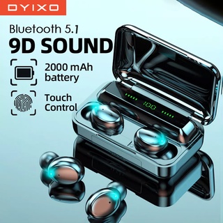 F9 Bluetooth Earphones 9D Sound Wireless Bluetooth Headset Touch Control Bluetooth Earphone With Mic