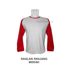 red and grey raglan shirt