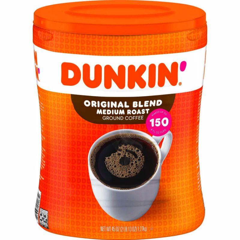 Dunkin' Donuts Original Blend Ground Coffee, Medium Roast (45 Oz ...