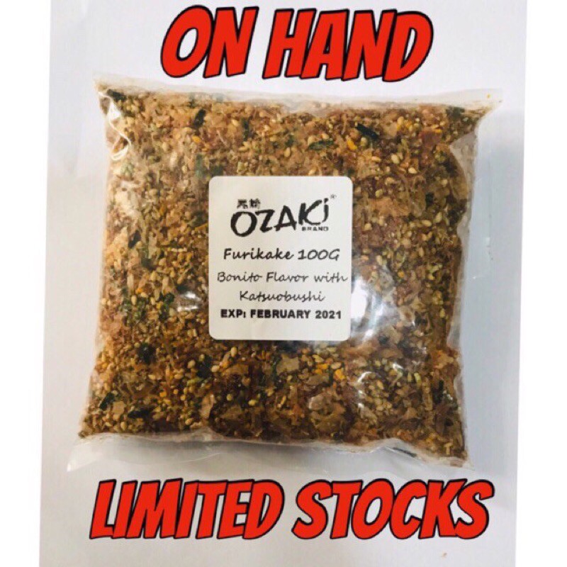 FURIKAKE BONITO FLAVOR 100grams OZAKI BRAND Shopee Philippines