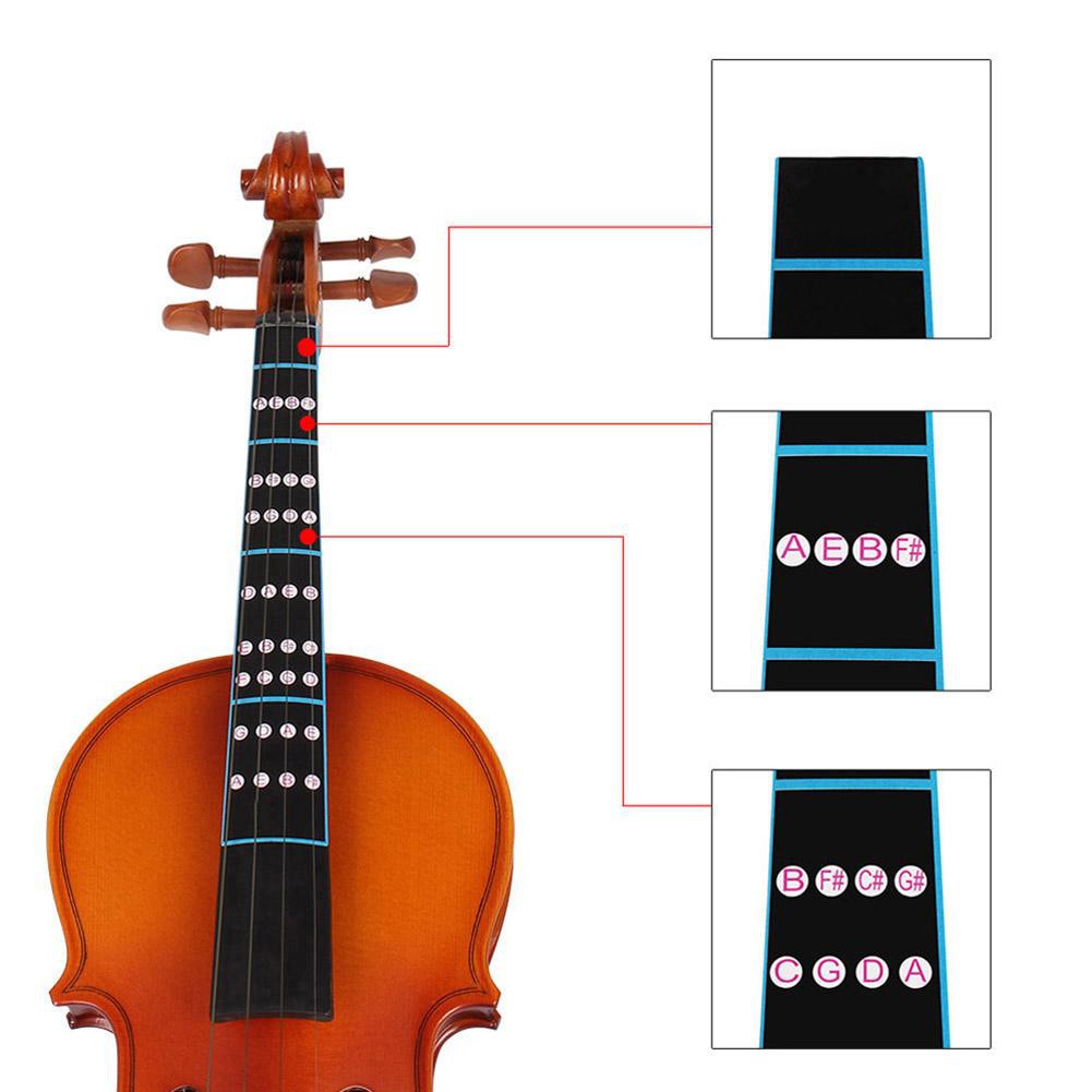 2pcs Violin Finger Position Marker Tapes Fingerboard Fretboard Stickers