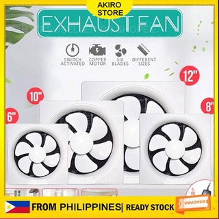 { in stock}household exhaust fan with switch mute plastic square shutter fan