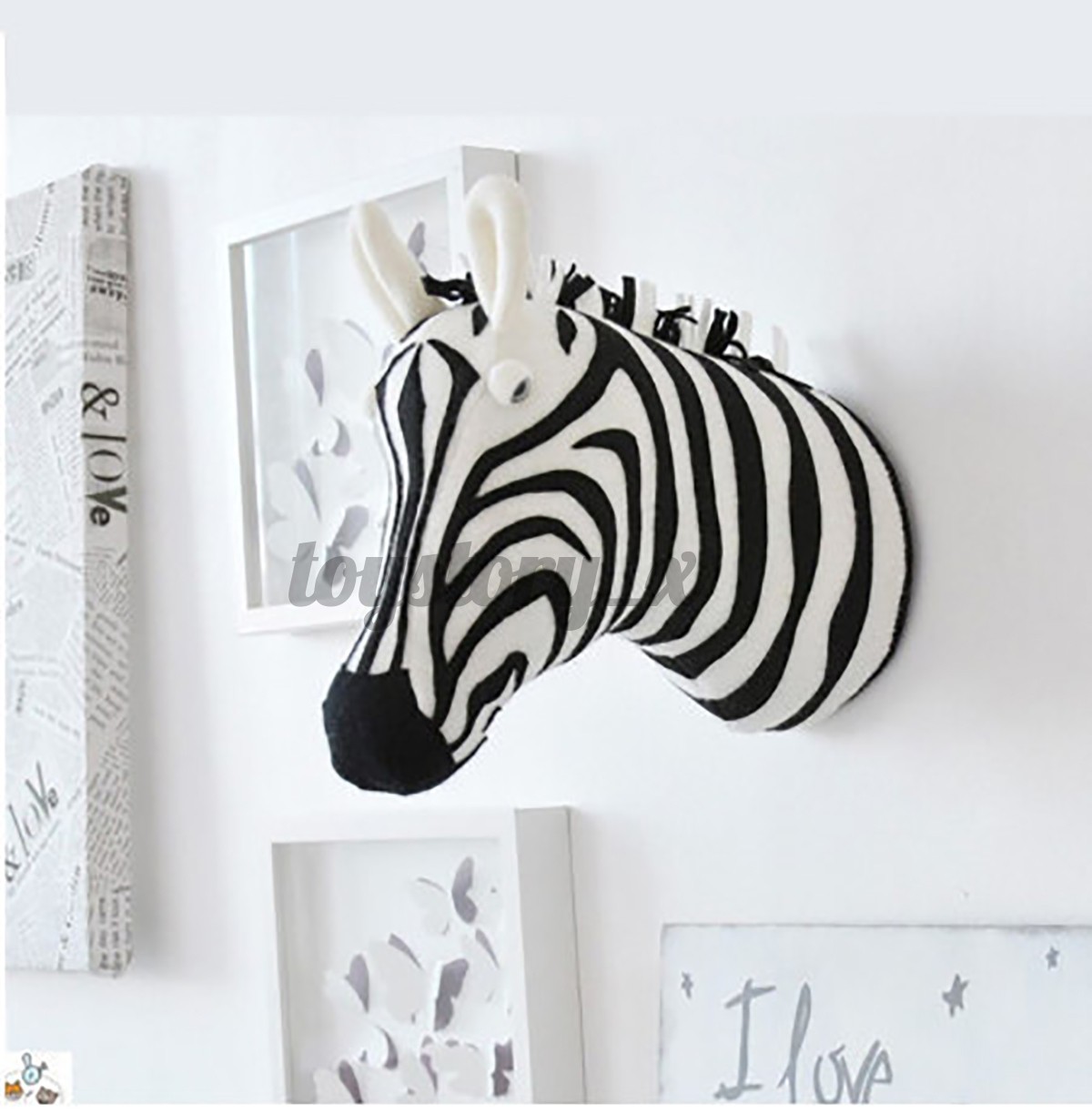 animal head kids room