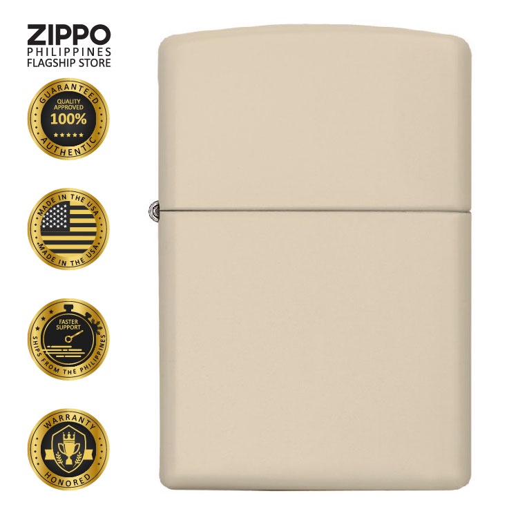Zippo Windproof Lighter Classic Matte Cream Shopee Philippines