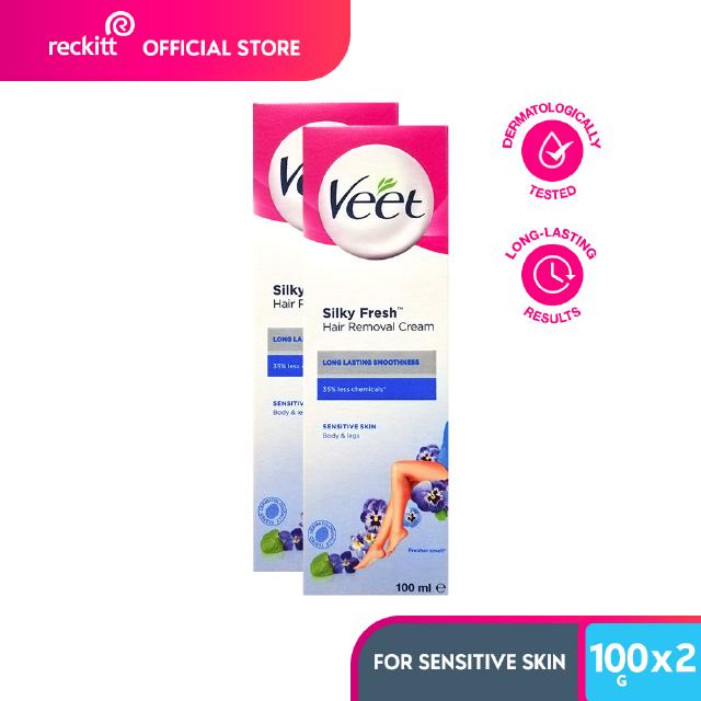 Veet Cream for Sensitive Skin 200g [100g x 2s] Shopee Philippines