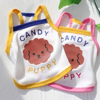 Dog Clothes Cat Pet Camisole Teddy Bichon Yorkshire Pomeranian Schnauzer Dog Clothes Thin Section Breathable