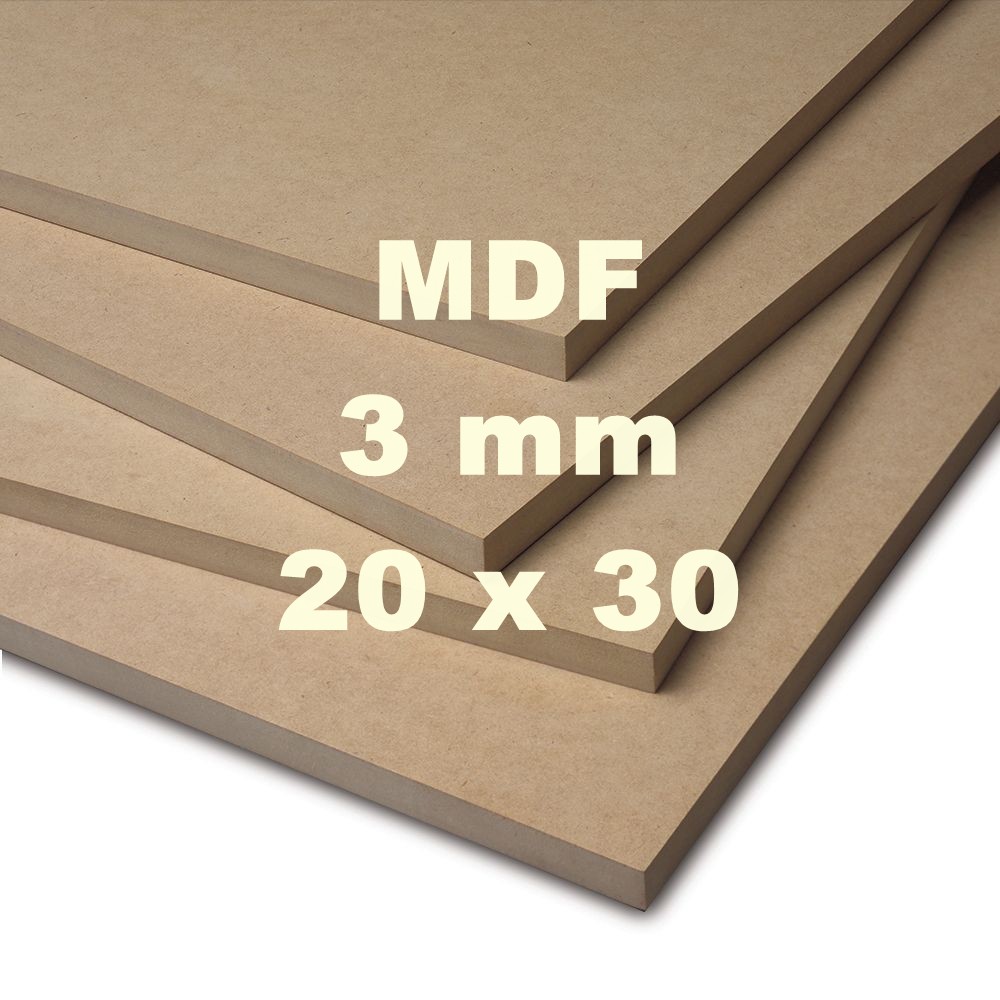 Mdf Board 3 mm uk 20cm x 30cm | Shopee
