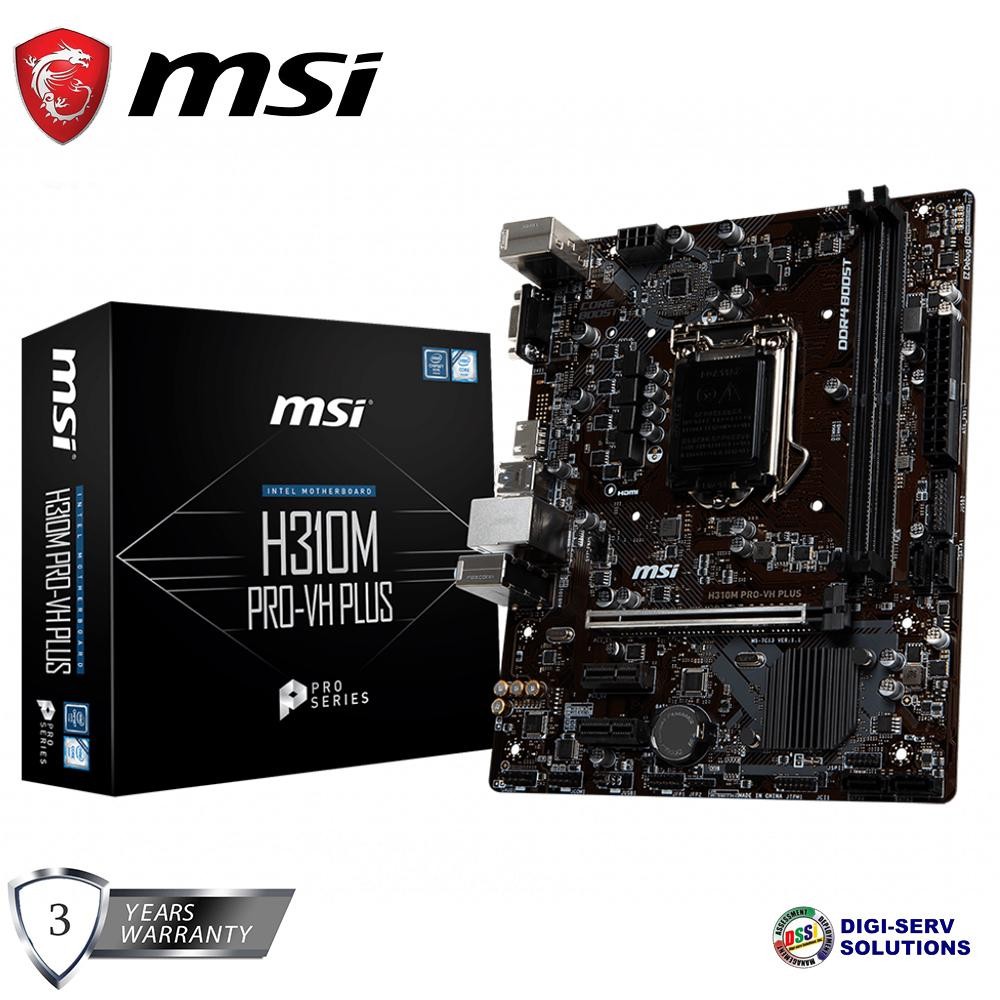 MSi H310M PROVH PLUS Gaming Motherboard, DDR4 Boost, Core Boost, X