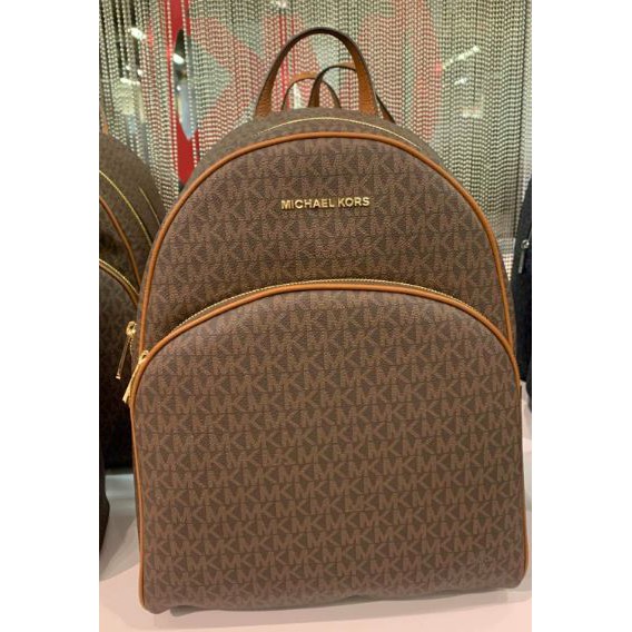 MICHAEL KORS Abbey Large Backpack (Brown) | Shopee Philippines