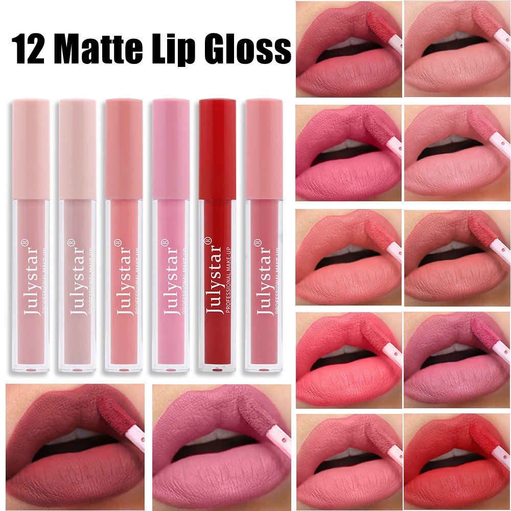 12 Colors Hot Sexy Long Lasting Waterproof Ultra Matte Nude Liquid Lipstick Moisturizer Velvet 6620