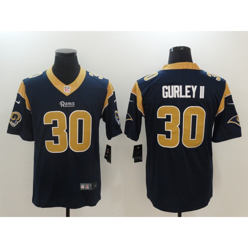 blue and white los angeles rams jersey