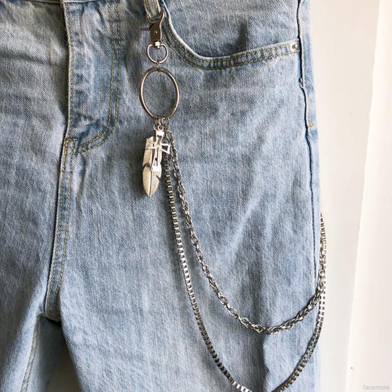 jeans with chains