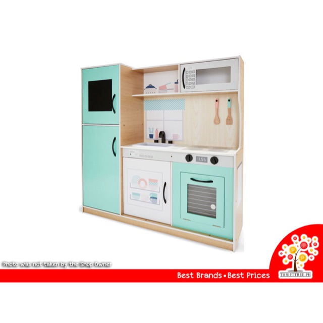 large wooden kitchen playset
