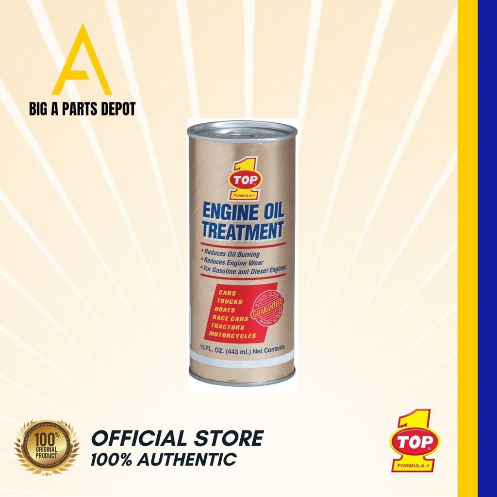 Top 1 Engine Oil Treatment for Gasoline and Diesel Engine (443 ml