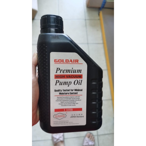 GOLDAIR Premium High Vacuum Pump Oil 1 liter Shopee Philippines
