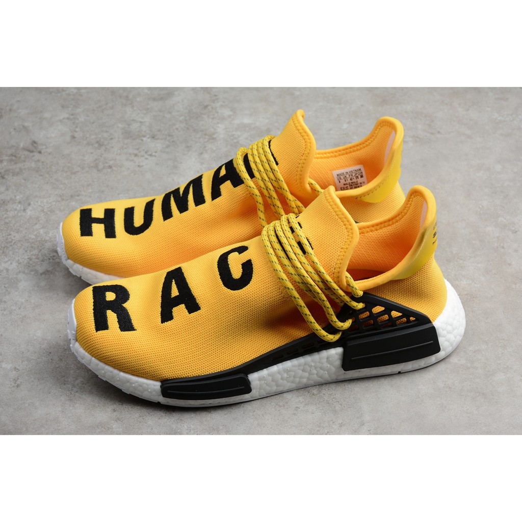Pharrell Williams x adidas NMD HU Yellow White | Shopee Philippines