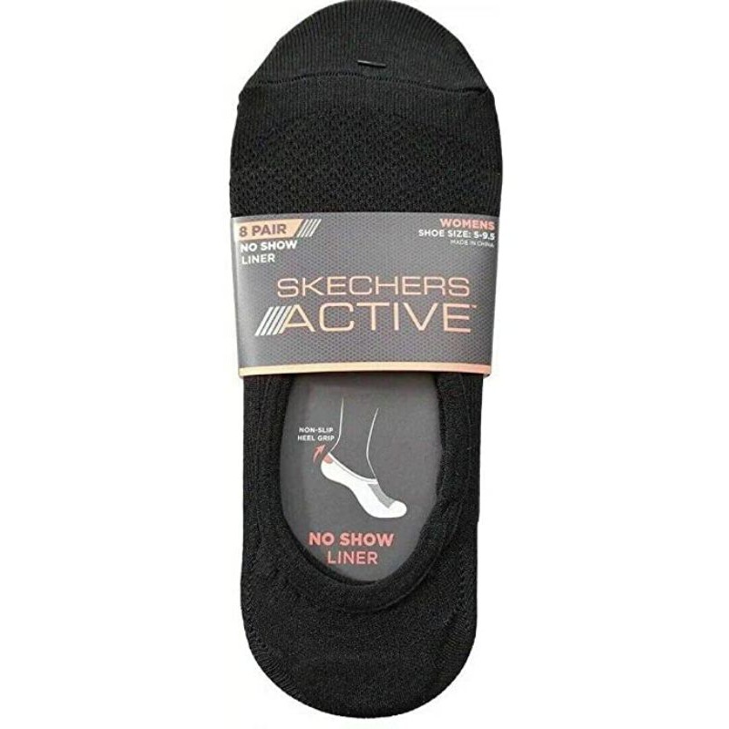 skechers all black non slip