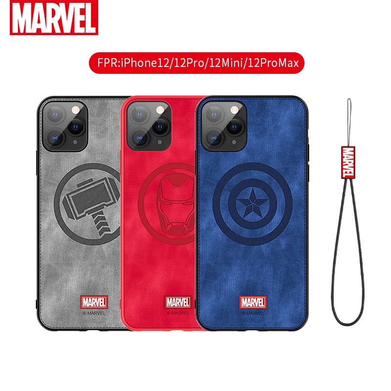 Original Marvel Avengers Series Case Iphone 12 Pro Max Mini Iphone12 Soft Case America Spider Iron Man Thor Black Panther Embossed Full Protection Silicone Cover Gift Box With Marvel Lanyard Shopee Philippines