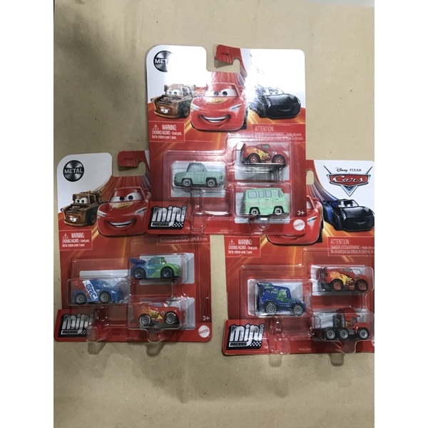 Disney Pixar Cars Mini Racers 2022 3-Pack | Shopee Philippines