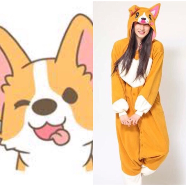 corgi onesie pajamas