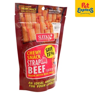 ✖❡Sleeky Chewy Snack Strap Beef Dog Treats 175g
