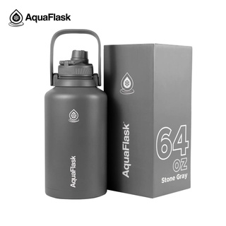 Aquaflask (64oz) Wide Mouth With Spout Lid Vacuum Insulated 