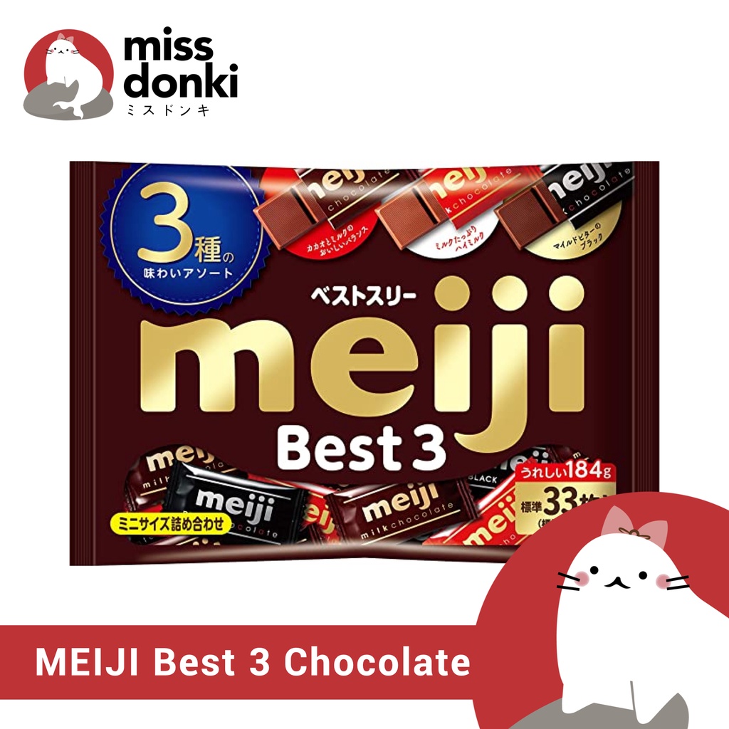 Japan Meiji Best 3 Assorted Chocolates 184g Shopee Philippines