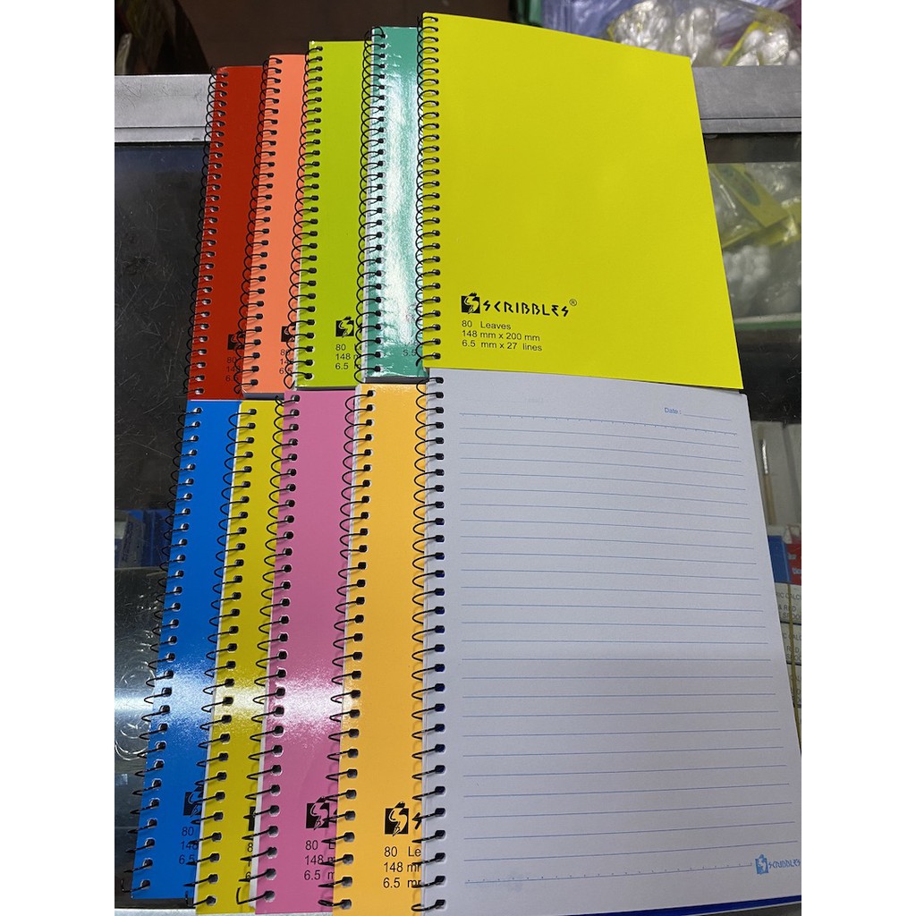 Scribbles Spiral Notebook 80lvs (10pcs) Shopee Philippines