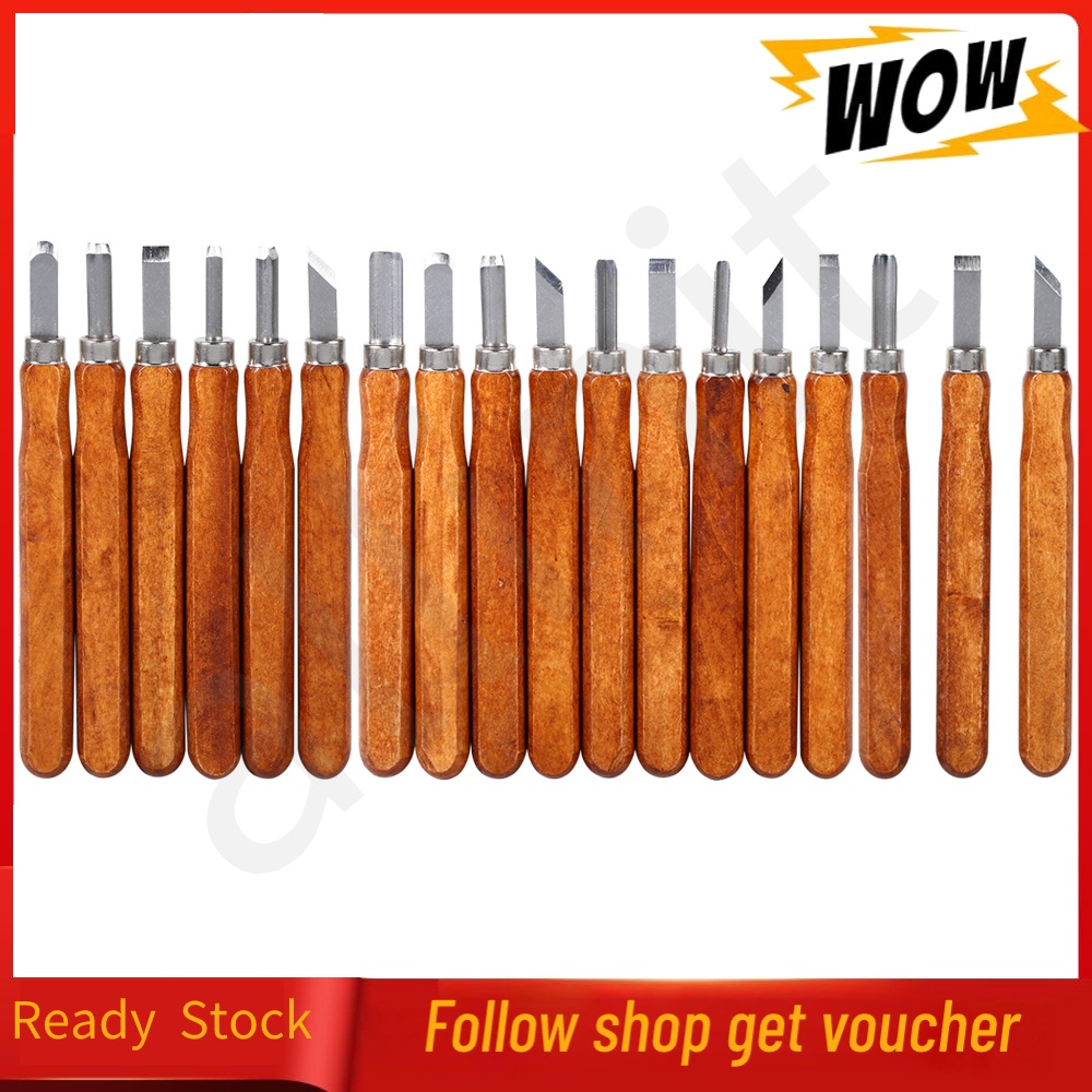 [Ready Stock] 3/6/9Pcs Wood Carving Tools Set Knife Mini Chisel Steel