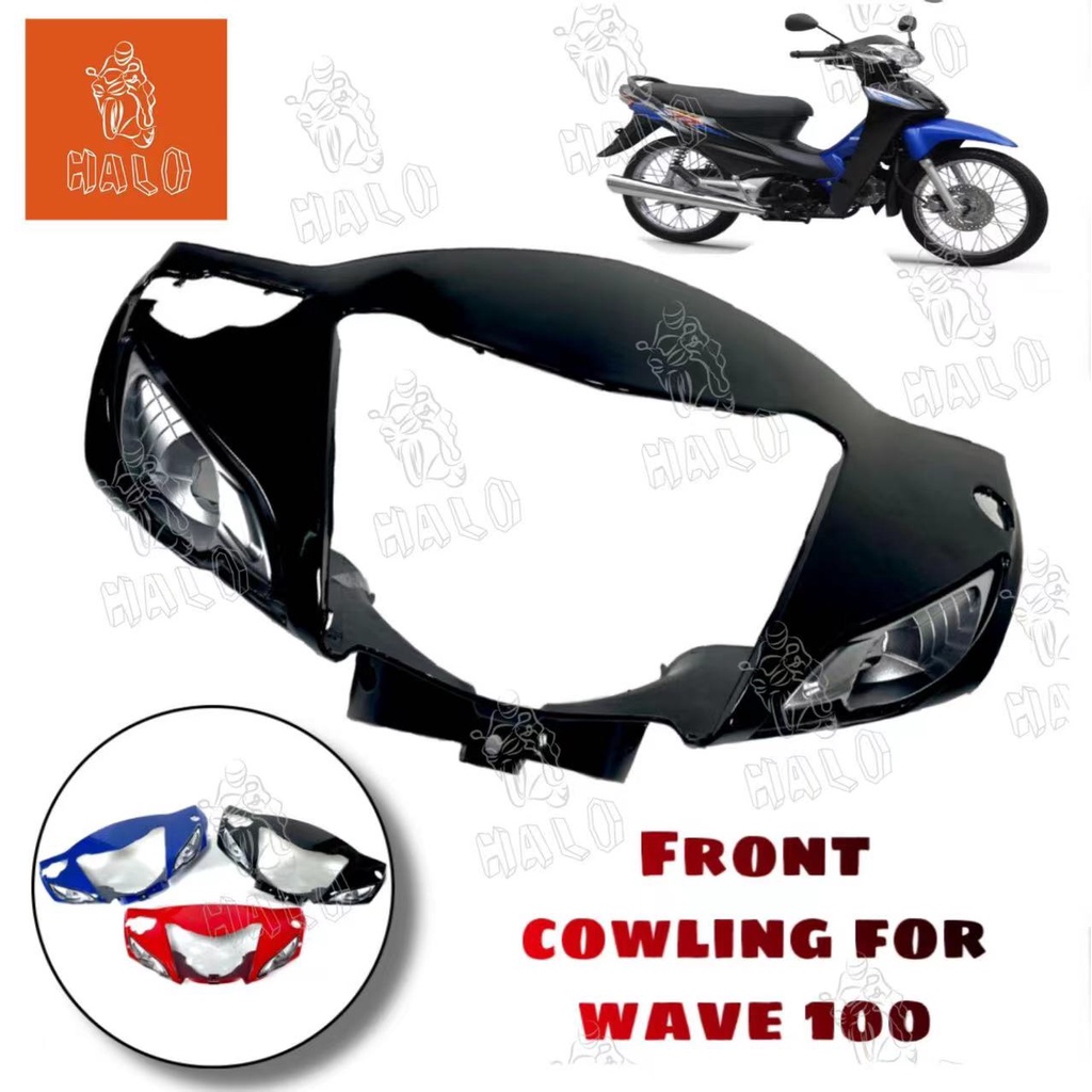 [HALO MOTOR] MOTORCYCLE FRONT COWLING WAVE 100 (A16) Shopee Philippines