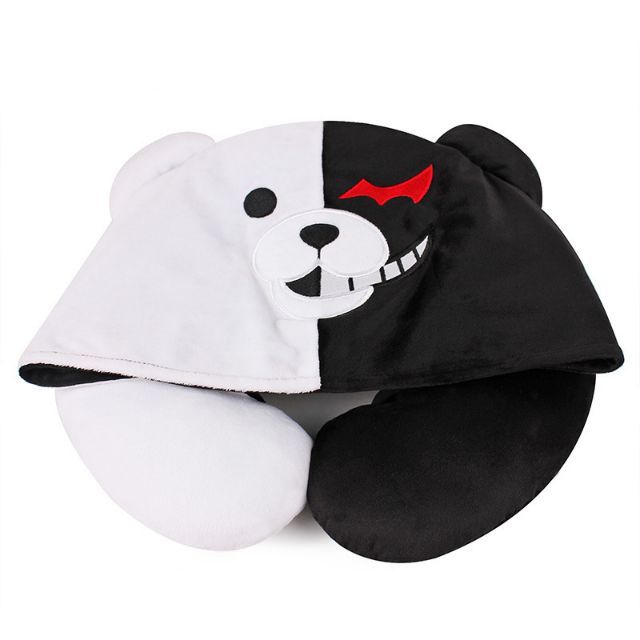 Danganronpa Monokuma Neck Pillow With Hoodie Shopee Philippines