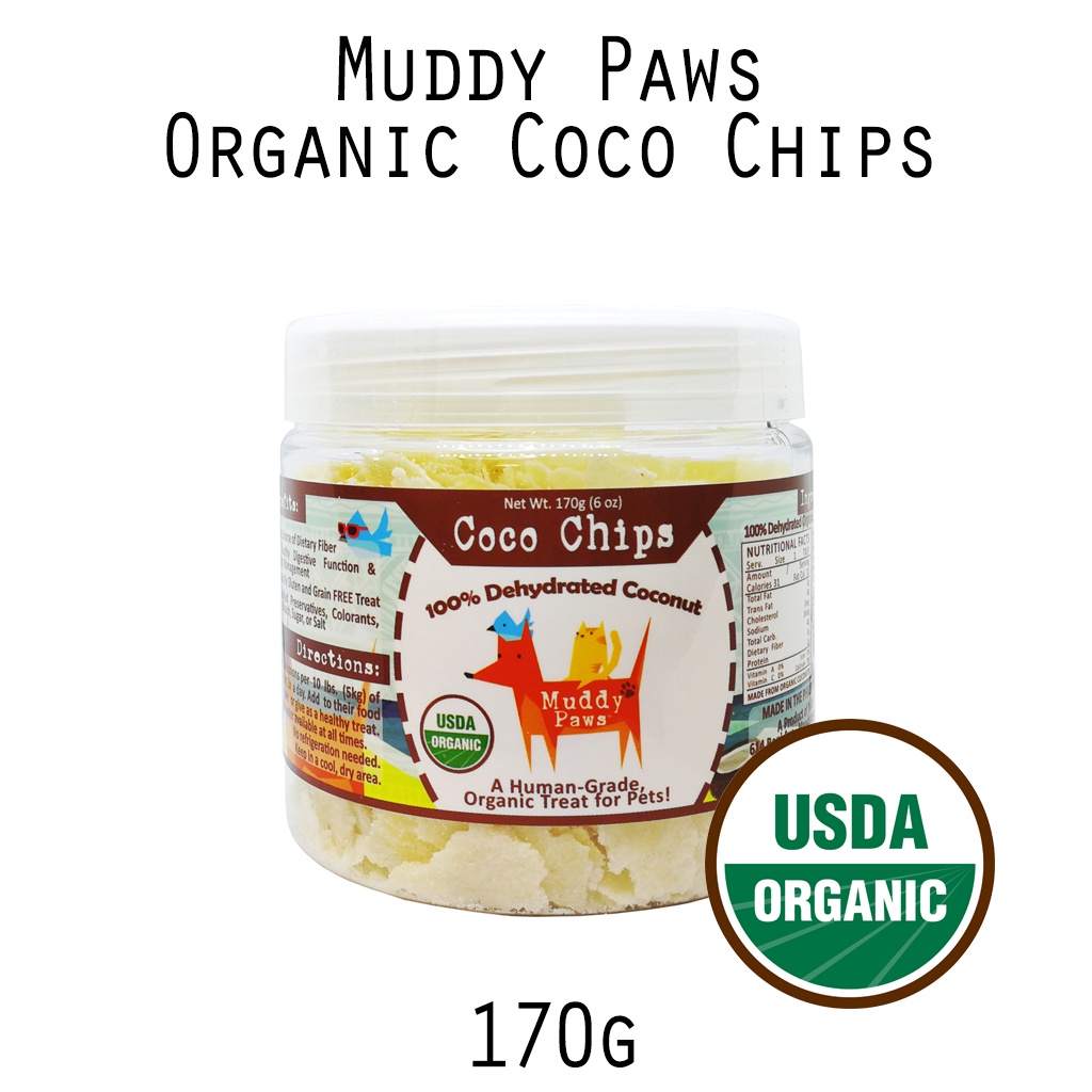 Muddy Paws Organic Coconut Chips Pet Treat 170g Shopee Philippines