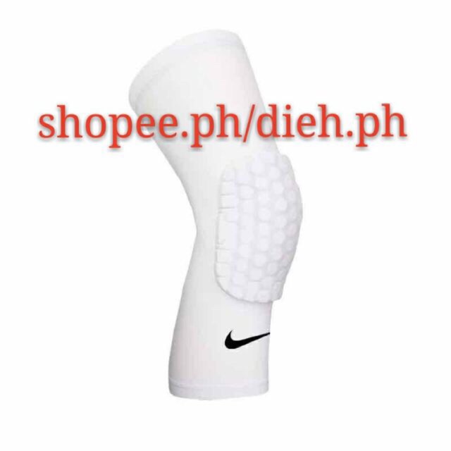 white nike knee pads