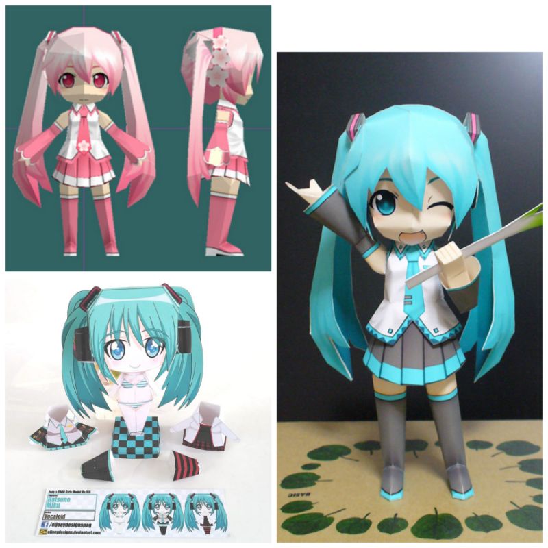 Diy Papercraft Hatsune Miku Shopee Philippines