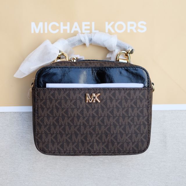 michael michael kors mott mini pebbled leather crossbody