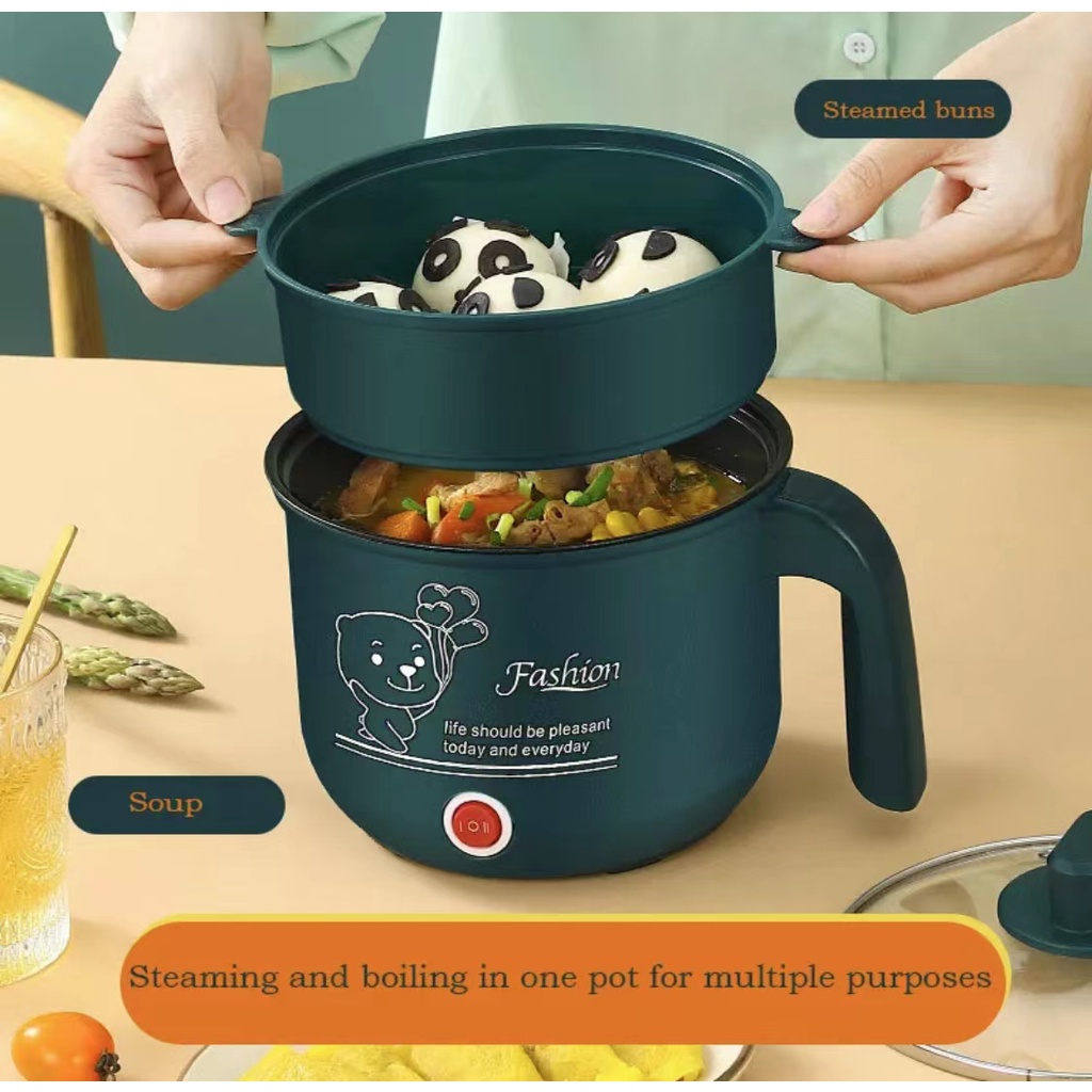 ✅100% Sometimes Mini Rice Cooker Multi-function Cooker 1.8L Non-stick Inner pot Electric Heating Pot - Image 4